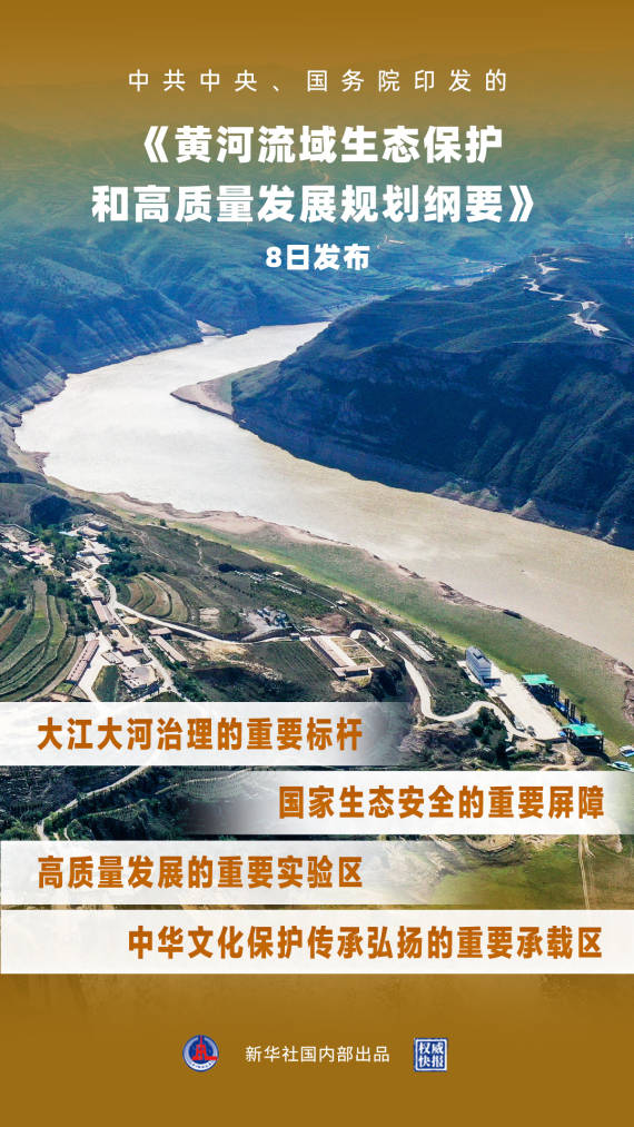 中共中央国务院印发黄河流域生态保护和高质量发展规划纲要